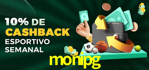 10% de bônus de cashback na monipg